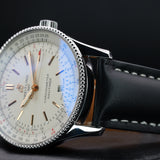 Breitling Navitimer Automatic A17326211G1P1 41MM Stainless Steel Silver Dial Full Set WARRANTY