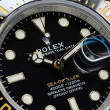 Rolex Sea-Dweller Two Tone 126603 43MM Yellow Gold Black Dial Watch Only WARRANTY