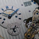 Glashütte Original PanoMaticInverse 1-91-02-02-02-71 42MM Stainless Steel Galvanized Rhodium Dial Full Set WARRANTY