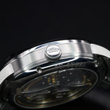 Glashütte Original PanoMaticInverse 1-91-02-02-02-71 42MM Stainless Steel Galvanized Rhodium Dial Full Set WARRANTY