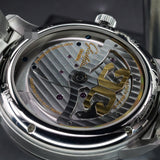 Glashütte Original PanoMaticInverse 1-91-02-02-02-71 42MM Stainless Steel Galvanized Rhodium Dial Full Set WARRANTY