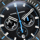 Ulysse Nardin Diver Chronograph 1503-170LE-2A-TOR/3A 44MM Titanium Black Dial Full Set WARRANTY