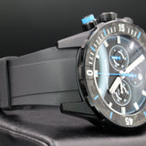 Ulysse Nardin Diver Chronograph 1503-170LE-2A-TOR/3A 44MM Titanium Black Dial Full Set WARRANTY