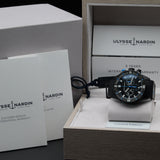 Ulysse Nardin Diver Chronograph 1503-170LE-2A-TOR/3A 44MM Titanium Black Dial Full Set WARRANTY