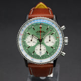 Breitling Navitimer B01 Green Dial Chronograph AB0139211L1P1 41MM Stainless Steel Green Dial Full Set WARRANTY