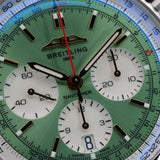Breitling Navitimer B01 Green Dial Chronograph AB0139211L1P1 41MM Stainless Steel Green Dial Full Set WARRANTY