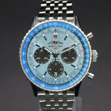 Breitling Navitimer Ice Blue Bracelet Chronograph AB0138241C1A1 43MM Stainless Steel Ice Blue Dial Full Set WARRANTY