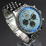 Breitling Navitimer Ice Blue Bracelet Chronograph AB0138241C1A1 43MM Stainless Steel Ice Blue Dial Full Set WARRANTY