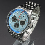 Breitling Navitimer Ice Blue Bracelet Chronograph AB0138241C1A1 43MM Stainless Steel Ice Blue Dial Full Set WARRANTY