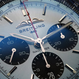 Breitling Navitimer B01 Chronograph AB0138241C1P1 43MM Stainless Steel Ice Blue Dial Full Set WARRANTY