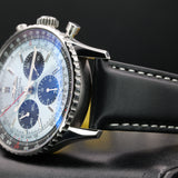 Breitling Navitimer B01 Chronograph AB0138241C1P1 43MM Stainless Steel Ice Blue Dial Full Set WARRANTY