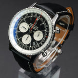 Breitling Navitimer B01 Reverse Panda Chronograph AB0121211B1P1 43MM Stainless Steel Black Dial Full Set WARRANTY