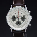 Breitling Navitimer B01 Chronograph AB0121211G1P1 43MM Stainless Steel White Dial Full Set WARRANTY
