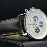 Breitling Navitimer B01 Chronograph AB0121211G1P1 43MM Stainless Steel White Dial Full Set WARRANTY