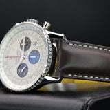 Breitling Navitimer B01 Chronograph AB0121211G1P1 43MM Stainless Steel White Dial Full Set WARRANTY