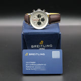Breitling Navitimer B01 Chronograph AB0121211G1P1 43MM Stainless Steel White Dial Full Set WARRANTY