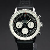 Breitling Navitimer B01 Reverse Panda Chronograph AB0121211B1X1 43MM Stainless Steel Black Dial Full Set WARRANTY