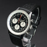 Breitling Navitimer B01 Reverse Panda Chronograph AB0121211B1X1 43MM Stainless Steel Black Dial Full Set WARRANTY