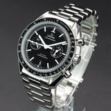 Omega Speedmaster Moonwatch "2 Counters" 311.30.44.51.01.002 44MM Steel Black Dial Full Set WARRANTY
