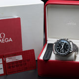 Omega Speedmaster Moonwatch "2 Counters" 311.30.44.51.01.002 44MM Steel Black Dial Full Set WARRANTY
