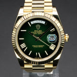 Rolex Day-Date 228238 40MM Green Ombre Dial Full Set WARRANTY