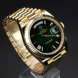 Rolex Day-Date 228238 40MM Green Ombre Dial Full Set WARRANTY
