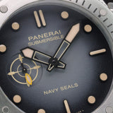Panerai Submersible Navy Seal PAM01518 44MM Steel Grey Dial Full Set WARRANTY