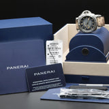 Panerai Submersible Navy Seal PAM01518 44MM Steel Grey Dial Full Set WARRANTY