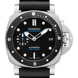 Panerai Luminor Submersible 42mm Watch - Black Dial - Black Rubber Strap - PAM00683