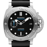 Panerai Submersible - 42mm - Brushed Steel - Black Dial - PAM00973