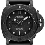 Panerai Submersible Marina Militare Carbotech™ - 47mm - Carbotech - Carbon Dial - Black Caoutchouc Strap - PAM00979