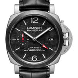 Panerai Luminor Luna Rossa GMT - 42mm - Sand-Blasted Titanium - Panerai Scafotech™ Black Dial - PAM01096