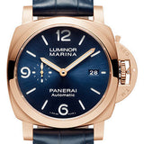 Panerai Luminor Marina Goldtech™ Sole Blu - 44mm - Brushed Panerai Goldtech - PAM01112