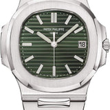 Patek Philippe Nautilus Date Sweep Seconds Stainless Steel Green Dial | 5711/1A-014