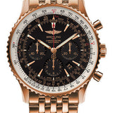 Breitling Navitimer 01 (46 mm) Watch - Red Gold - Black/Gold Dial - Red Gold Bracelet Limited Edition - RB0127E6/BF16/443R