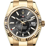 Rolex Sky Dweller 42 Black Dial Yellow Gold Oyster Mens Watch 336238