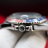 Rolex GMT Master Dated 1977 Matte Black Pepsi Steel Red Blue Jubilee 1675 40mm WARRANTY