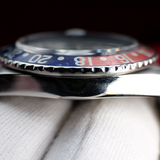 Rolex GMT Master Dated 1977 Matte Black Pepsi Steel Red Blue Jubilee 1675 40mm WARRANTY