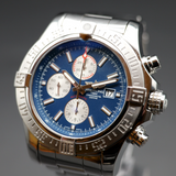 Breitling Super Avenger II A1337111/C871 48MM Blue Dial Full Set WARRANTY