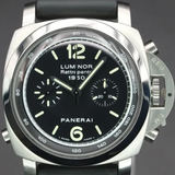 2005 Panerai Luminor Rattrapante 1950 44MM Black Dial Rubber Strap (PAM00213)