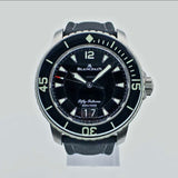 Blancpain Fifty Fathoms Grande Date 5050 12B30 B52A 45MM Titanium Black Dial Full Set WARRANTY