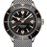 Breitling Superocean Heritage '57 Watch - Steel and 18K Red Gold - Black Dial - Metal Bracelet - U10370121B1A1