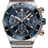 Breitling Super Chronomat 44 Four-Year Calendar Watch - Steel and 18K Red Gold - Blue Dial - Metal Bracelet - U19320161C1U1