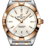 Breitling Chronomat 32 Watch - Steel and 18K Red Gold - White Dial - Metal Bracelet - U77310101A1U1