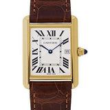 Cartier Tank Louis Cartier Watch - Large Yellow Gold Case - Alligator Strap - W1529756