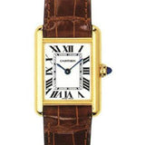 Cartier Tank Louis Cartier Watch - Small Yellow Gold Case - Alligator Strap - W1529856