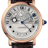 Cartier Rotonde de Cartier Day Night Retrograde Moon Phases Watch - 43.5 mm Pink Gold Case - W1556243