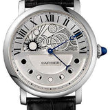 Cartier Rotonde de Cartier Day Night Retrograde Moon Phases Watch - 43.5 mm White Gold Case - W1556244