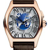 Cartier Tortue XXL Multiple Time Zones Watch - 51 mm Pink Gold Case - Brown Alligator Strap - W1580049