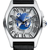 Cartier Tortue XXL Multiple Time Zones Watch - 51 mm White Gold Case - Black Alligator Strap - W1580050